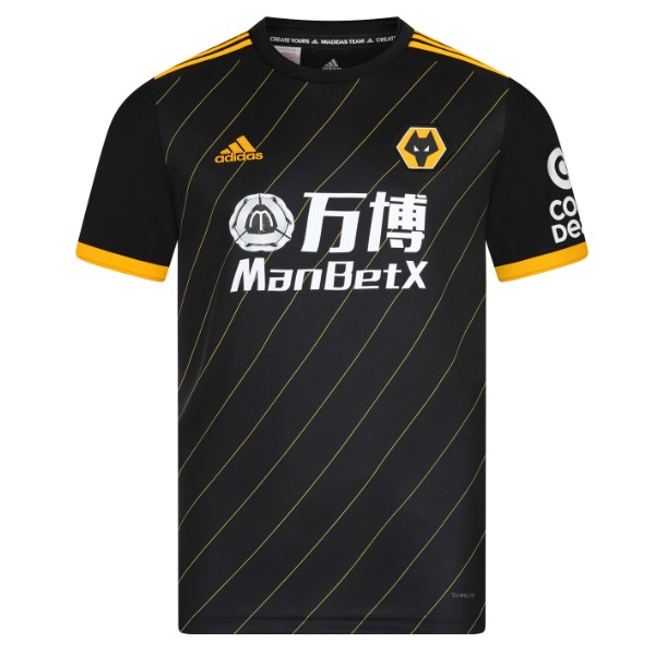 Tailandia Camiseta Wolves 2ª Kit 2019 2020 Negro